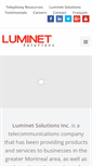 Mobile Screenshot of luminet.ca
